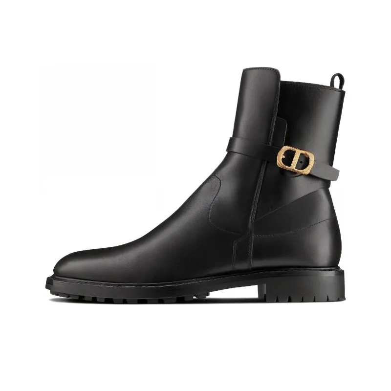 DIOR Empreinte Ankle Boots Women's Black-0
