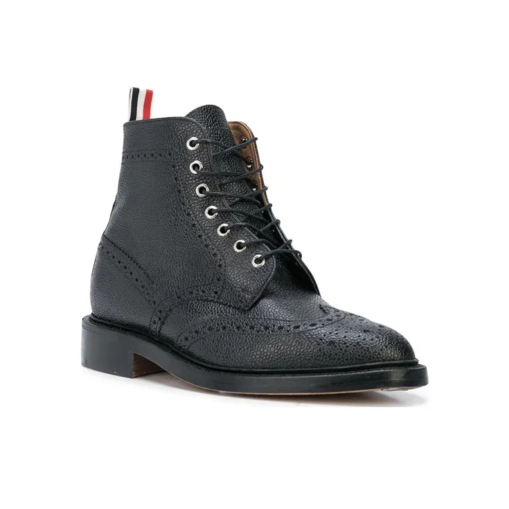THOM BROWNE Wingtip Brogue Boots-2