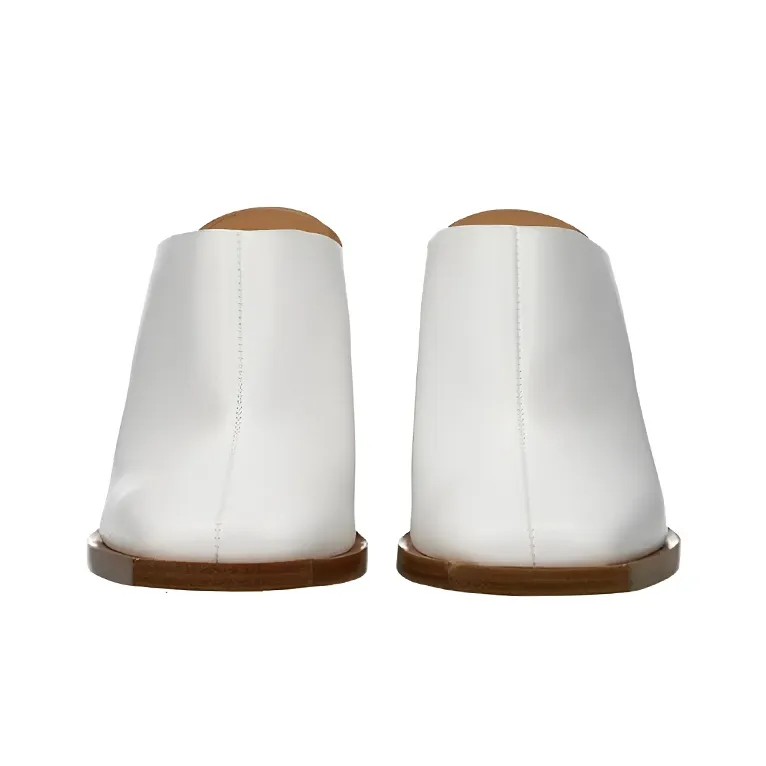 GIVENCHY Block Heel High Heels Women's White-3