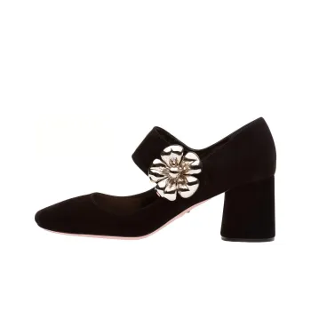 PRADA Chunky Heel High Heels Women's Black