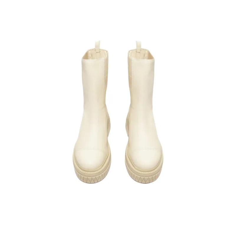 Schutz Chelsea Boots Women's Ecru-4
