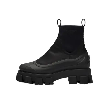 PRADA Short Chelsea Boots 6cm Men's Black