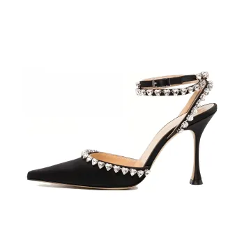 MACH & MACH Crystal-embellished 90mm Pumps