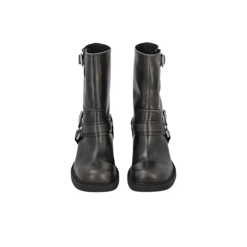 PINKO Love Birds Buckle Ankle Boots Women's-5