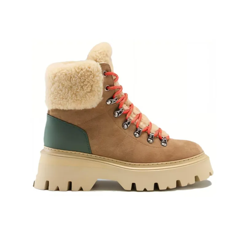 WOOLRICH Ankle Boots Women's Caramel Beige-1