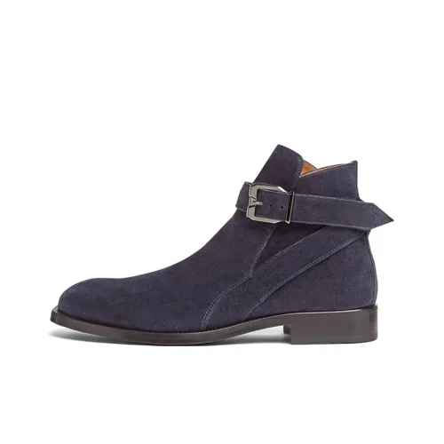 VERSACE Ankle Boots Men Blue