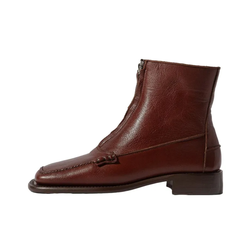 Hereu Fashion Ankle Boots Women's Brown-0