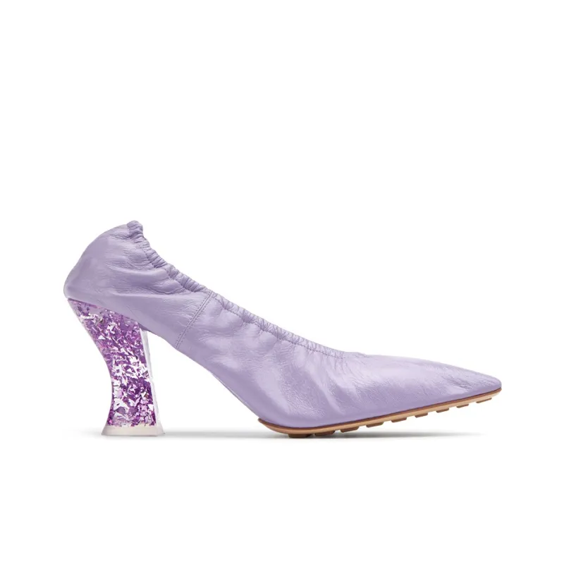 Bottega Veneta Almond High Heels Women's Light Purple-1