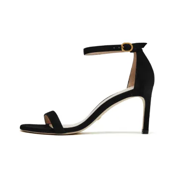 Stuart Weitzman/SW Nunakedstraight Slim Heel High Heels 7.5cm Women's Black
