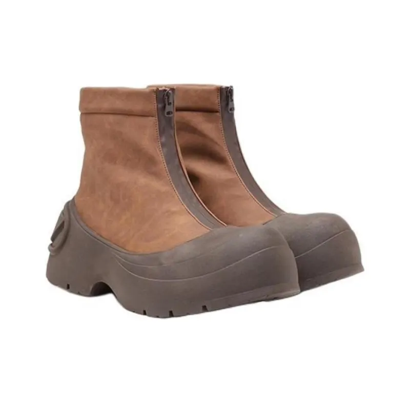 DIESEL DIESEL OVAL-D Series Ankle Boots Men's Brown-2