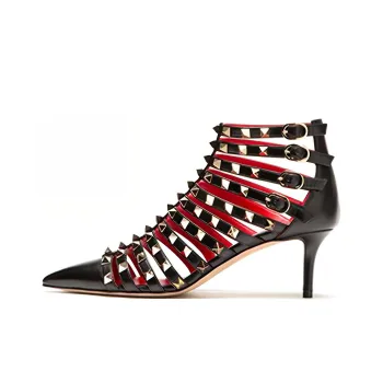 Valentino Slim Heel High Heels 6cm Women's Black