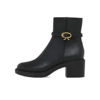 GIANVITO ROSSI Ribbon Dumont Ankle Boots Women's Black