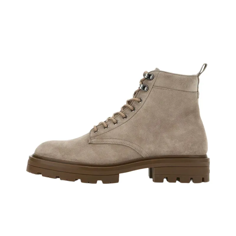 HOGAN H673 Lace Up Combat Boots-0