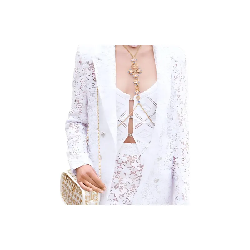 CHANEL Jackets Women's White-1