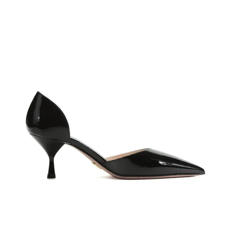 PRADA Slim Heel High Heels 6.5cm Women's Black-1