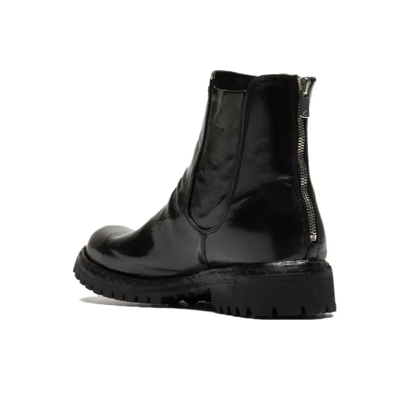 Officine Creative Ikonic Short Chelsea Boots Men's Black-3