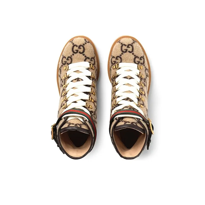 GUCCI GG Wool Ankle Boot-3
