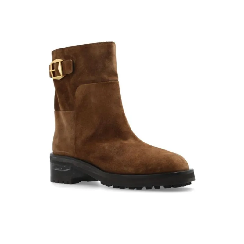 Jimmy Choo Brooklyn Ankle Boots 5cm Women's Brown-2