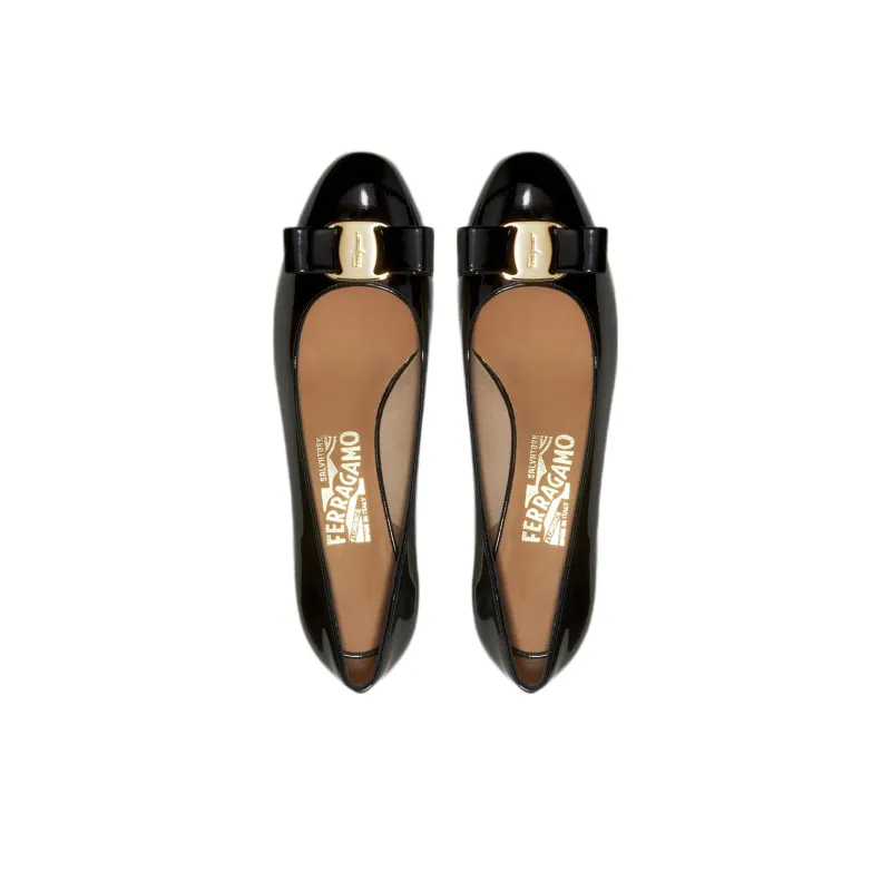 FERRAGAMO Vara Bow-detail Leather Pumps-2