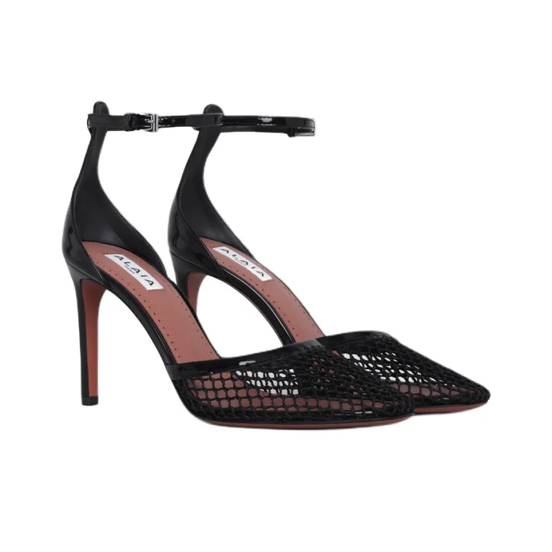 Alaia Slim Heel High Heels 9cm Women's Black-2