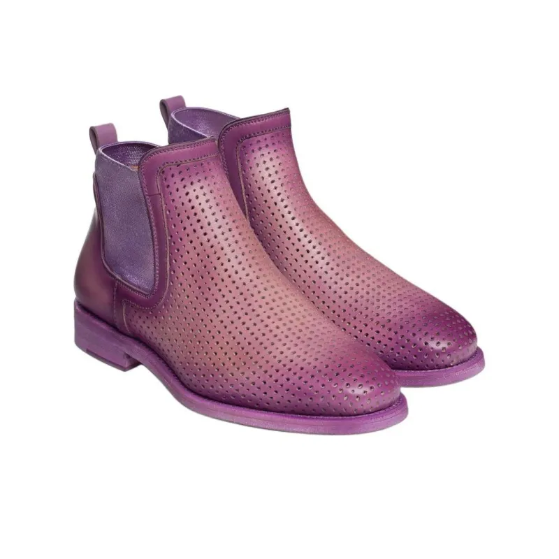 Magnanni Celeste Ankle-Length Chelsea Boots Women's Purple-2