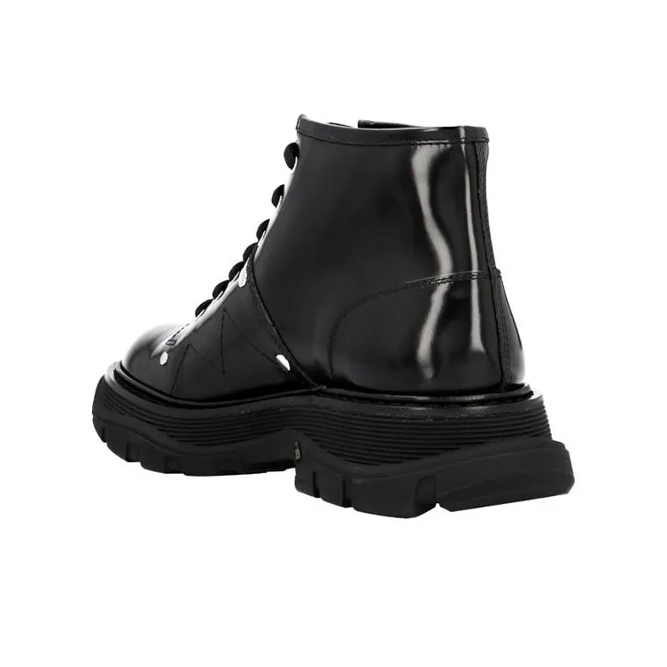 Alexander McQueen Tread Lace Up Boot Black Women's-3