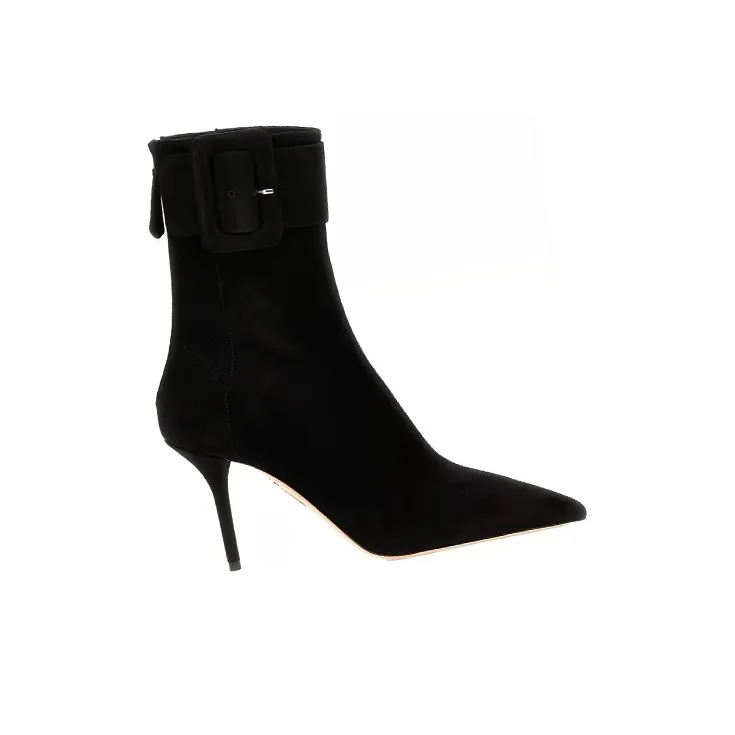 AQUAZZURA St Honoré 95mm Suede Boots-1