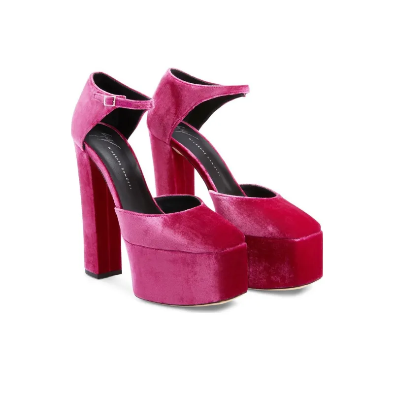 Giuseppe Zanotti Bebe Velvet 150mm Pumps-2