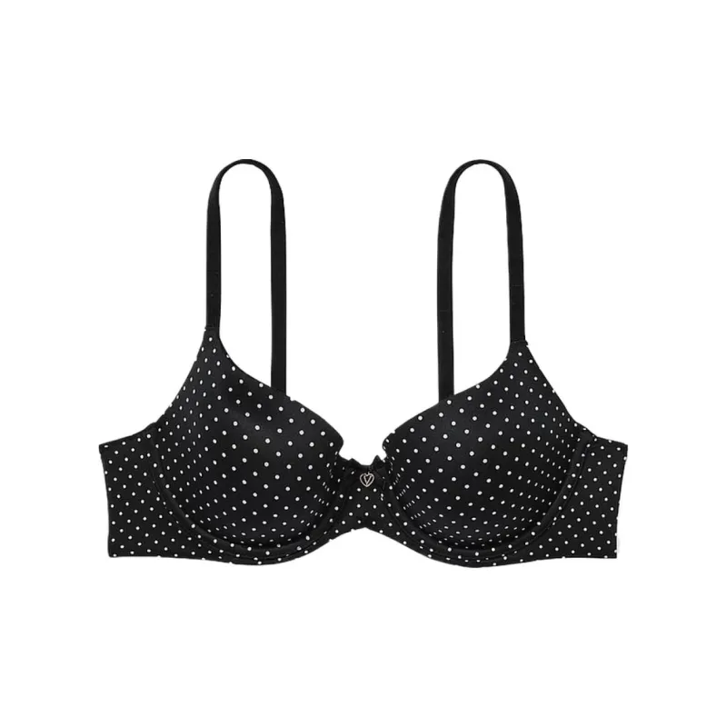 Victoria's Secret BODY BY VICTORIA Bra Women's Black White Polka Dot-0