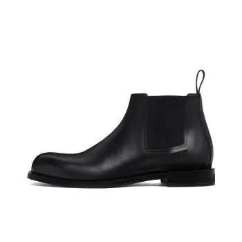 VERSACE Metropoli Leather Chelsea Boots