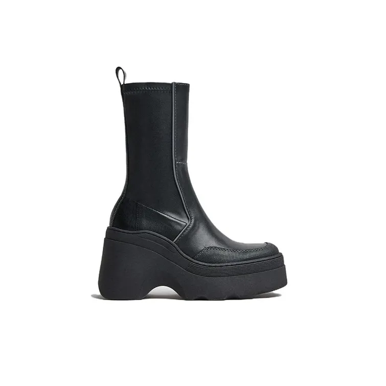 MIISTA Ankle Boots 7cm Women's Black-1