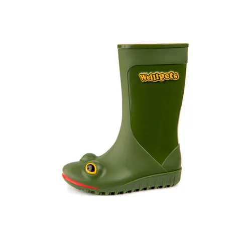 Wellipets x JW Dress Frog Wellingtons Ankle Boots Women's Green