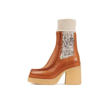 Chloe Jamie Short Chelsea Boots Women's Brown