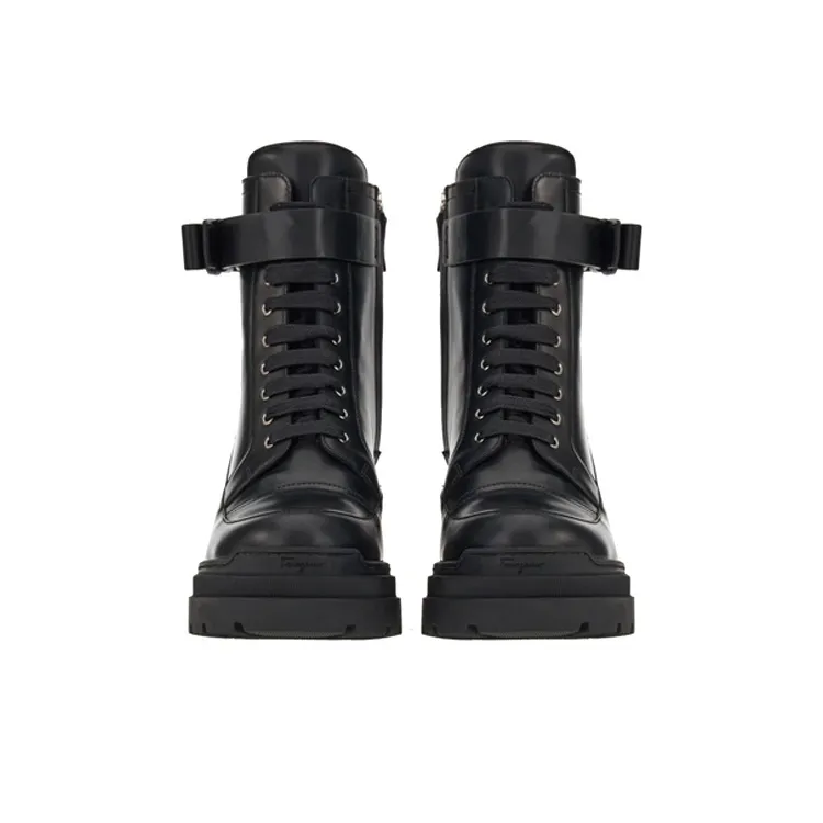 FERRAGAMO Vara Ankle Boots Women's Black-2