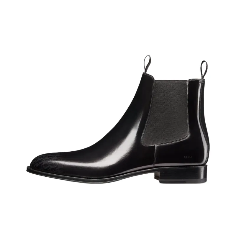 DIOR Dior Timeless Ankle Length Chelsea Boots Men's Black-0