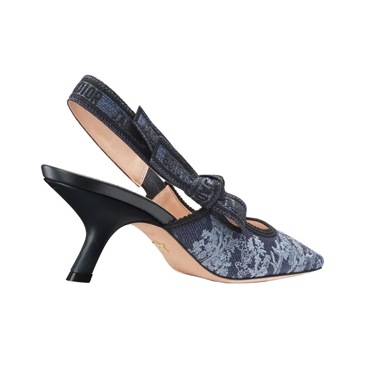 DIOR J'Adior Irregular Heel High Heels 6.5cm Women's Blue-2