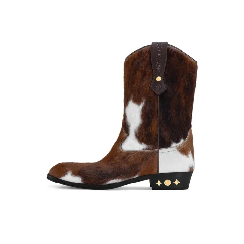 LOUIS VUITTON Rider Ankle Boots Men's Brown