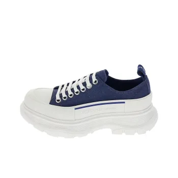 Alexander McQueen Tread Slick Lace Up Sneakers 'Blue Denim' Women's