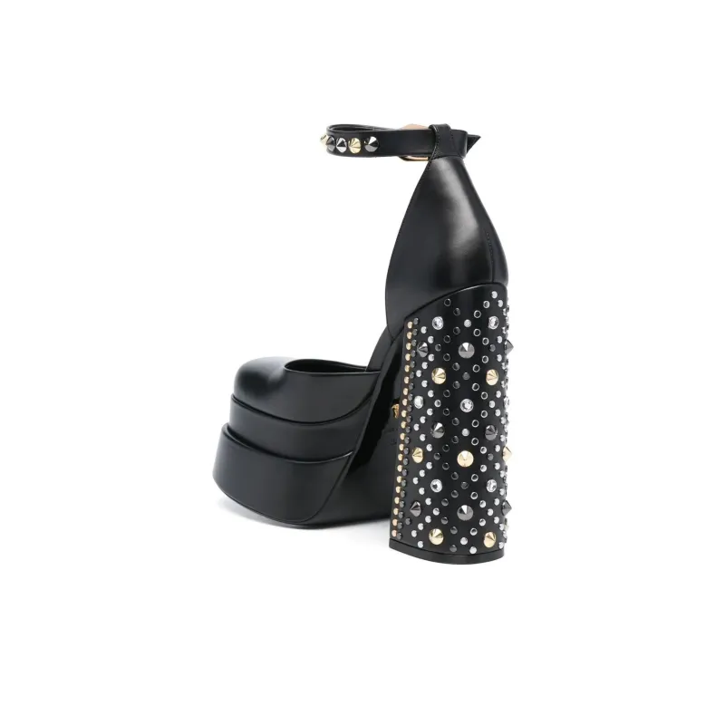 VERSACE Spiked Medusa Aevitas 160mm Pumps-2
