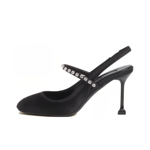MIU MIU 85mm Crystal-embellished Satin Pumps