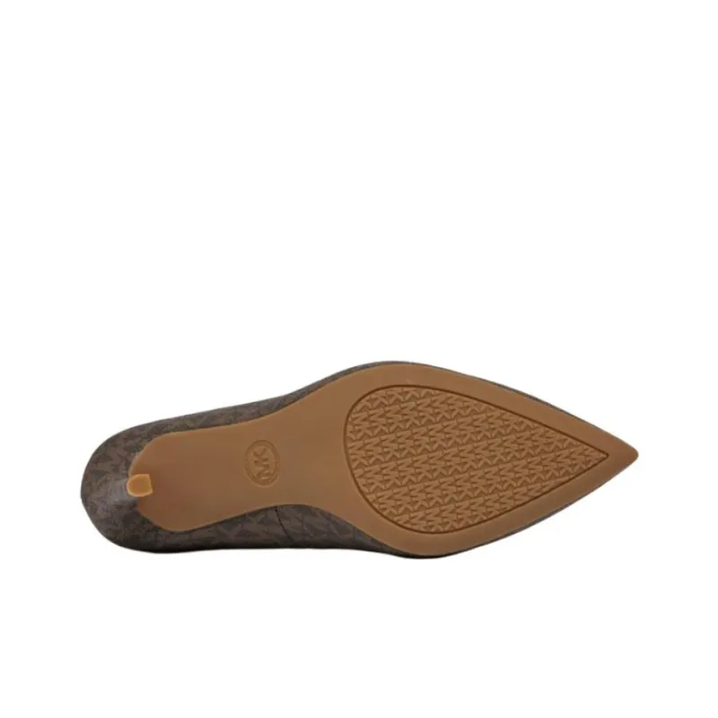 MICHAEL KORS Slim Heel High Heels 7.5cm Women's Umber-4