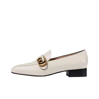 GUCCI Double G Block Heel High Heels Women's White