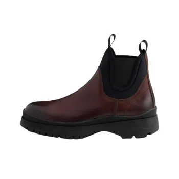 PRADA Short Chelsea Boots Men's Brown