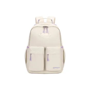 ZUOFEIFAN Fabric Backpack Regular Women's Ecru