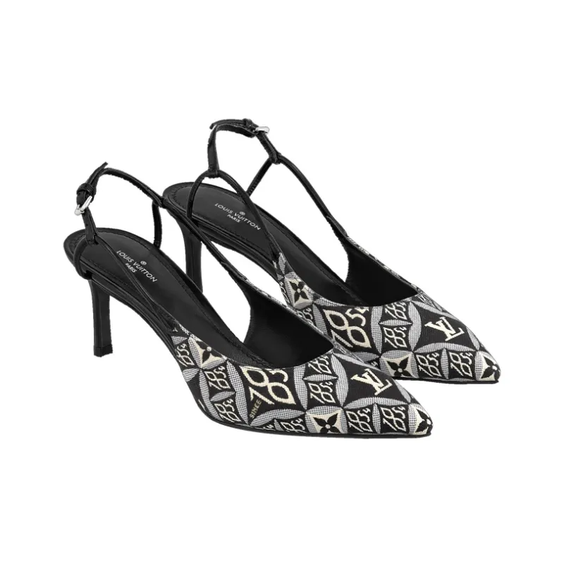 LOUIS VUITTON Chérie Slim Heel High Heels Women's Black-2