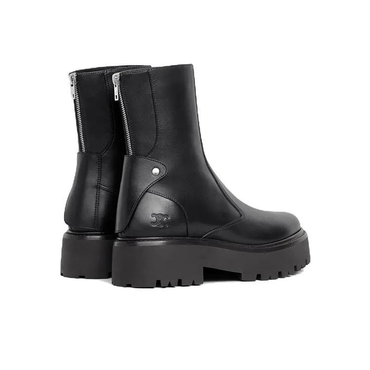 CELINE Bulky Ankle Boots Women's Black-4