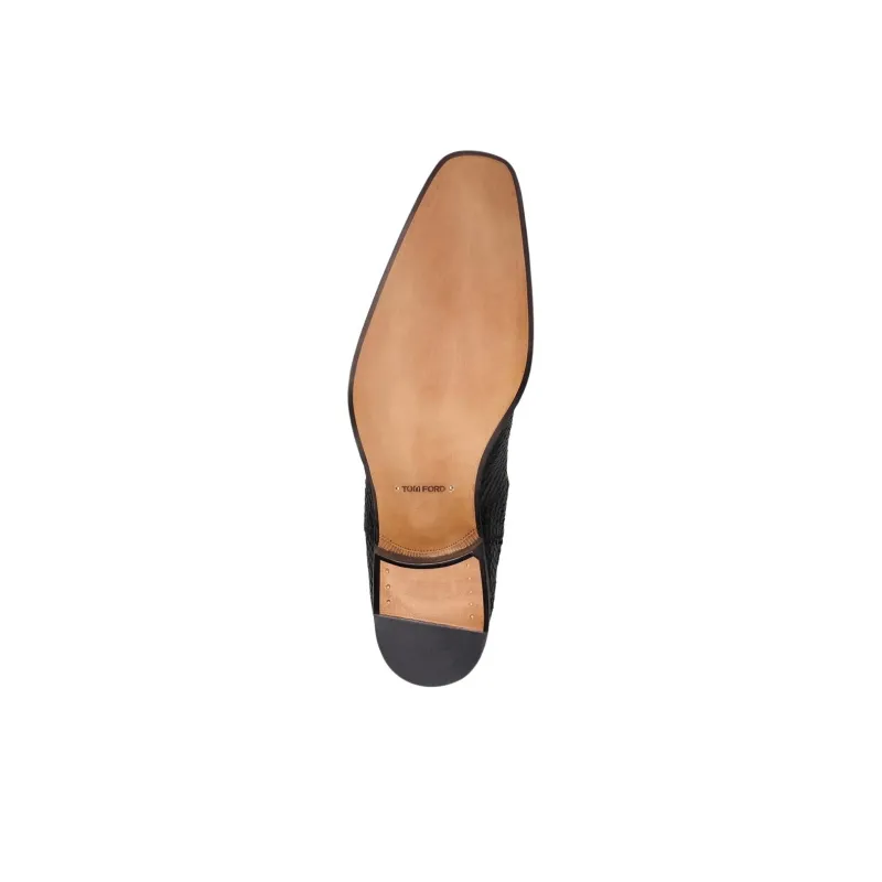 TOM FORD Kenneth Short Chelsea Boots 4cm Men's Black-4