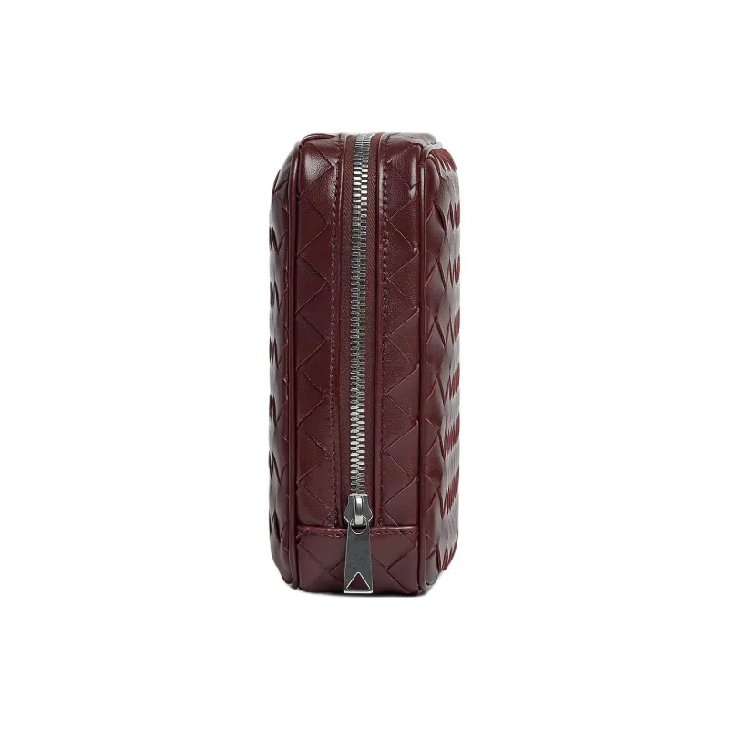 Bottega Veneta Intrecciato Calfskin Storage Bag Tubas Men's Madder Brown-1