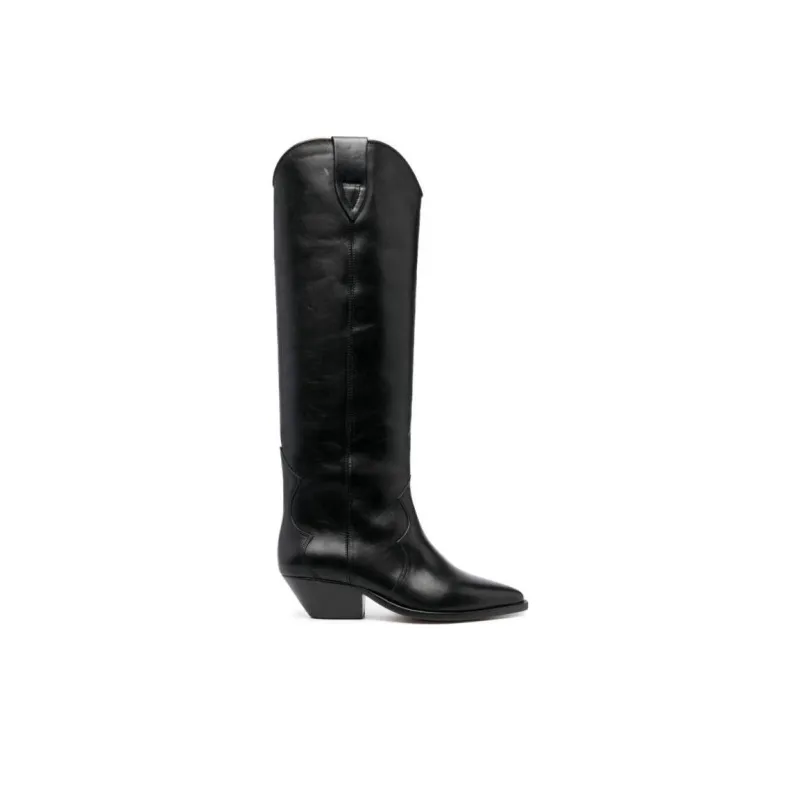 ISABEL MARANT Denvee 40mm Leather Knee-high Boots-1
