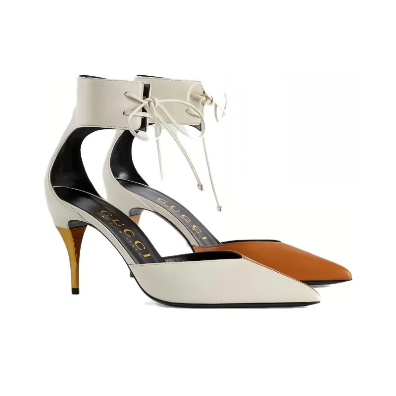 GUCCI Ankle-cuff Heeled Pumps-3
